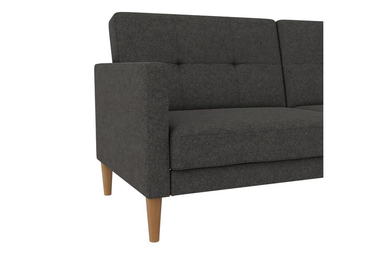 Sovesofa Lilly Antracit, Linned - Antracit, Linned - Møbler - Sofaer - Sovesofaer