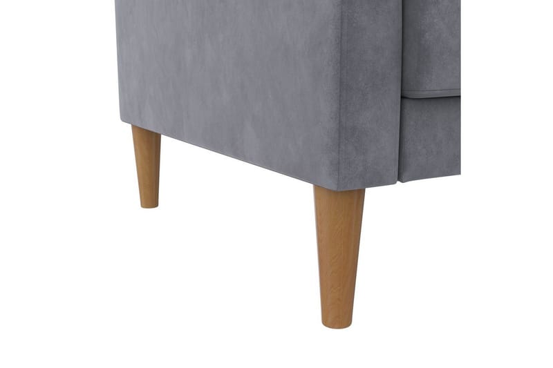 Sovesofa Lilly Antracit, Velour - Antracit, Velour - Møbler - Sofaer - Sovesofaer