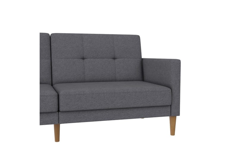 Sovesofa Lilly Lys Grå, Linned - Lys Grå, Linned - Møbler - Sofaer - Sovesofaer