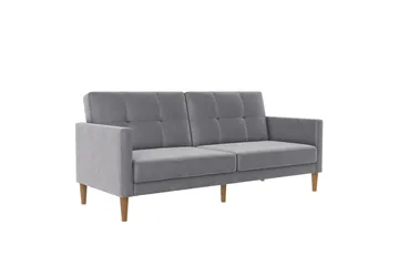 Sovesofa Lilly Lys Grå, Velour