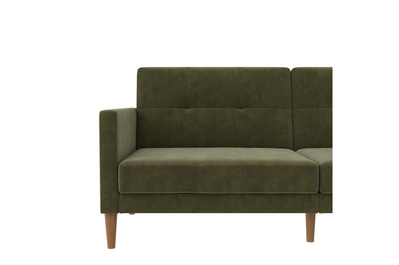 Sovesofa Lilly Olivengrøn, Velour - Olivengrøn, Velour - Møbler - Sofaer - Sovesofaer