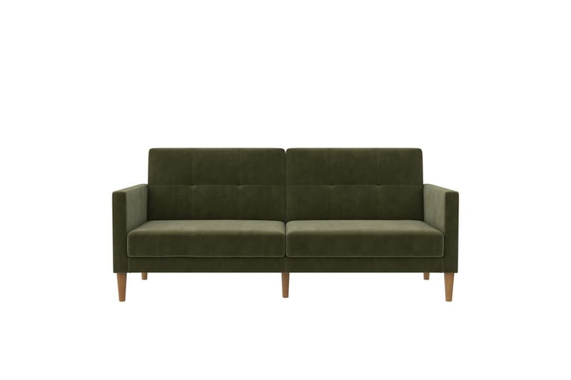 Sovesofa Lilly Olivengrøn, Velour - Olivengrøn, Velour - Møbler - Sofaer - Sovesofaer