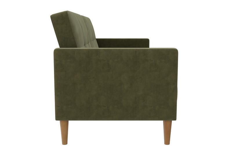 Sovesofa Lilly Olivengrøn, Velour - Olivengrøn, Velour - Møbler - Sofaer - Sovesofaer