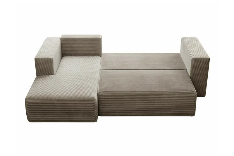 Listowel 3-sits Hörnbäddsoffa beige - Møbler - Sofaer - Sovesofaer