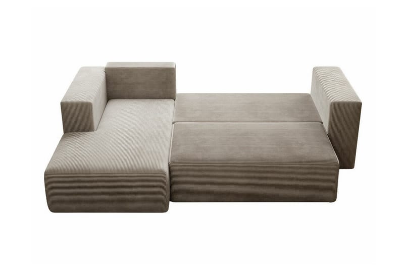 Listowel 3-sits Hörnbäddsoffa Beige/Light beige - Møbler - Sofaer - Sovesofaer