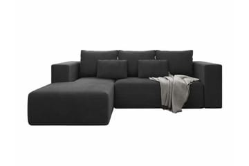 Listowel 3-sits Hörnbäddsoffa Black - Møbler - Sofaer - Sovesofaer