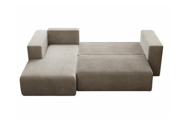 Listowel 3-sits Hörnbäddsoffa Brown - Møbler - Sofaer - Sovesofaer