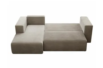 Listowel 3-sits Hörnbäddsoffa Brown - Møbler - Sofaer - Sovesofaer