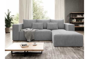 Listowel 3-sits Hörnbäddsoffa Light grey/Dark grey - Møbler - Sofaer - Sovesofaer