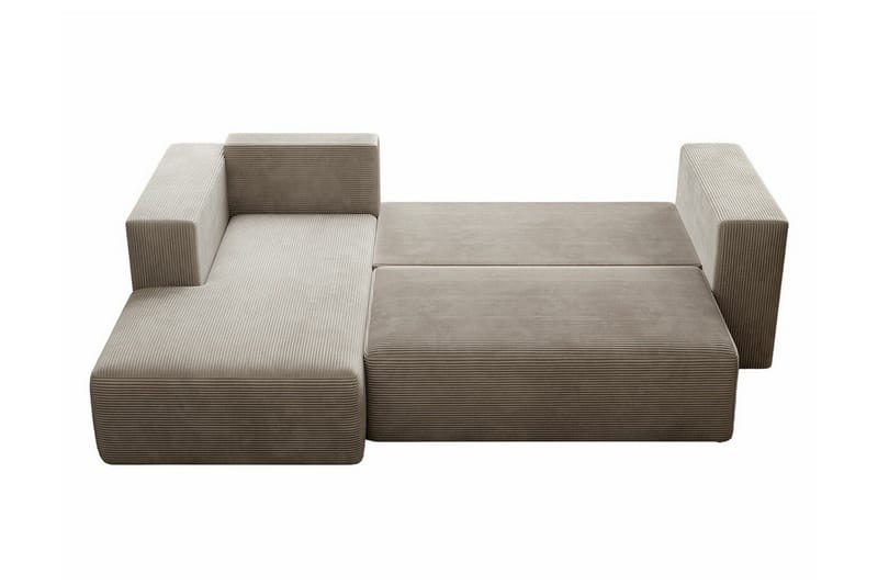 Listowel 3-sits Hörnbäddsoffa Light grey/Dark grey - Møbler - Sofaer - Sovesofaer