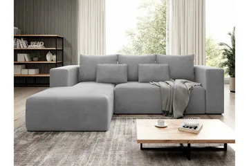 Listowel 3-sits Hörnbäddsoffa Light grey/Dark grey - Møbler - Sofaer - Sovesofaer
