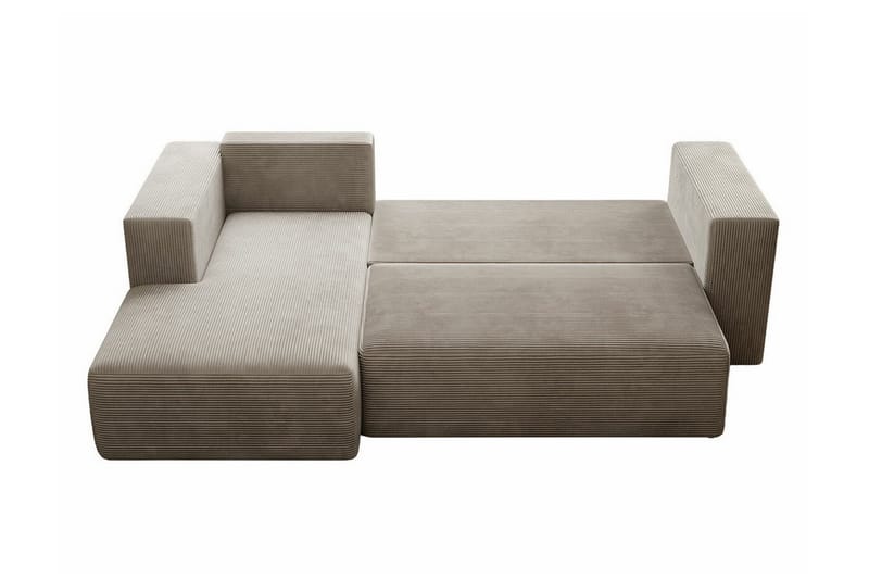 Listowel 3-sits Hörnbäddsoffa NO_BRAND Pink - Møbler - Sofaer - Sovesofaer
