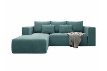 Listowel 3-sits Hörnbäddsoffa Turquoise - Møbler - Sofaer - Sovesofaer