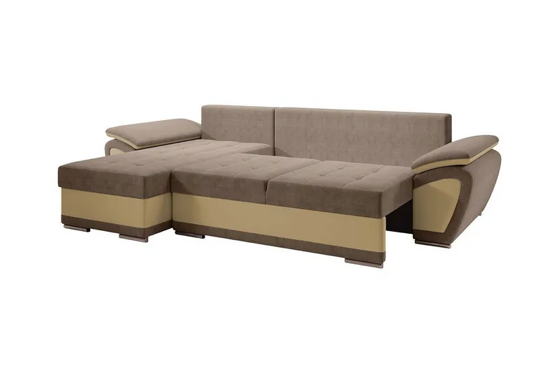 Listowel 3-sits Hörnbäddsoffa White - Møbler - Sofaer - Sovesofaer