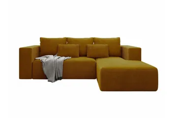 Listowel 3-sits Hörnbäddsoffa Yellow - Møbler - Sofaer - Sovesofaer