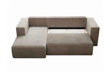 Listowel 3-sits Hörnbäddsoffa Pink - Møbler - Sofaer - Sovesofaer