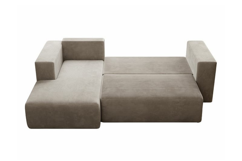 Listowel 3-personers Hjørnesovesofa - Mørkegul - Møbler - Sofaer - Sovesofaer