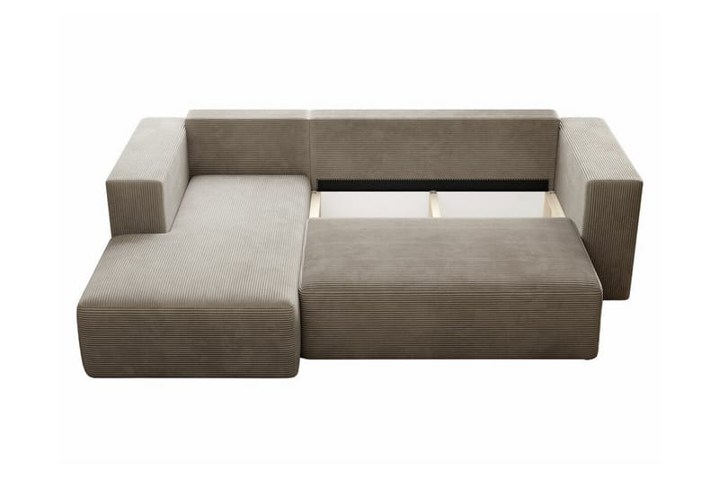 Listowel 3-personers Hjørnesovesofa - Beige/Lys beige - Sovesofaer - Hjørnesovesofa