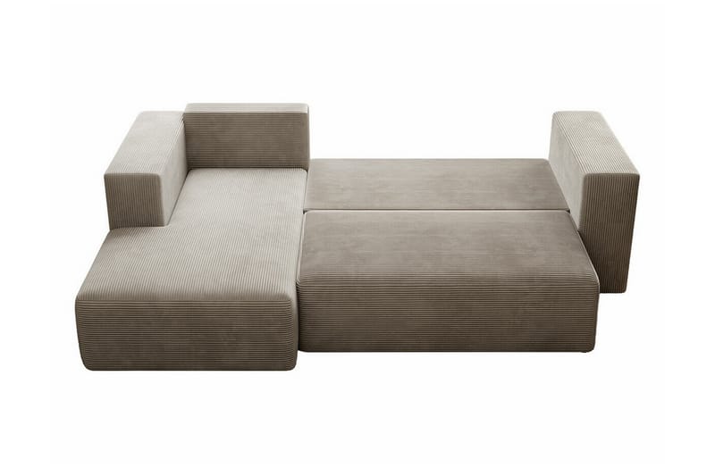 Listowel 3-personers Hjørnesovesofa - Beige/Lys beige - Sovesofaer - Hjørnesovesofa