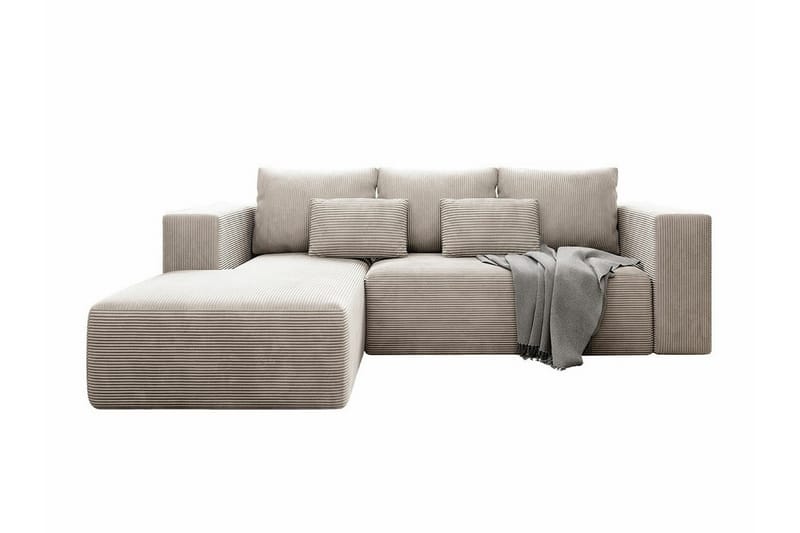 Listowel 3-personers Hjørnesovesofa - Beige - Sovesofaer - Hjørnesovesofa