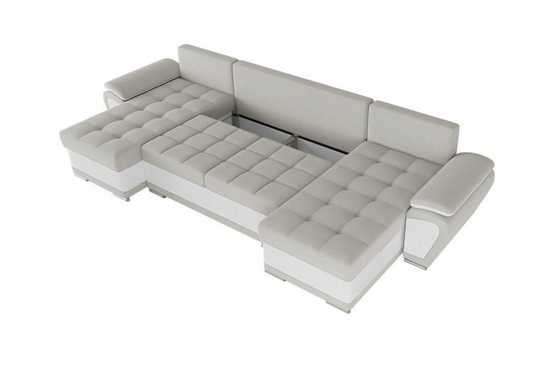 Listowel 4-sits Hörnbäddsoffa Dark grey/Light grey - Møbler - Sofaer - Sovesofaer