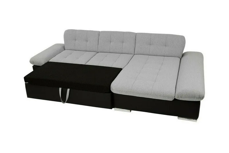 Lomux 3-sits Hörnbäddsoffa beige - Møbler - Sofaer - Sovesofaer