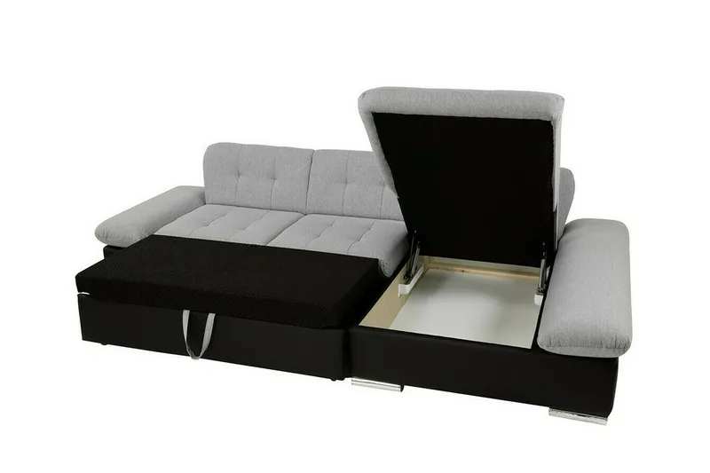 Lomux 3-sits Hörnbäddsoffa Light brown - Møbler - Sofaer - Sovesofaer