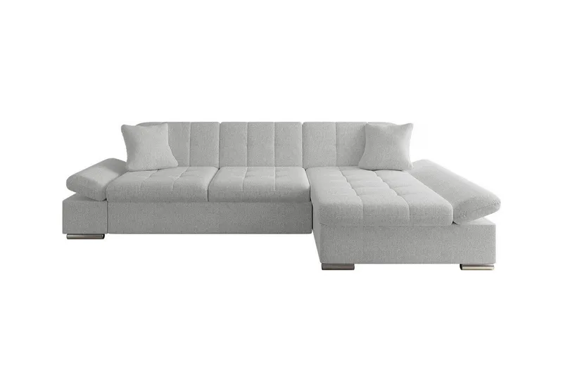 Lomux 3-sits Hörnbäddsoffa Ljusgrå, undefined