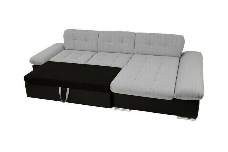 Lomux 3-sits Hörnbäddsoffa Ljusgrå - Møbler - Sofaer - Sovesofaer