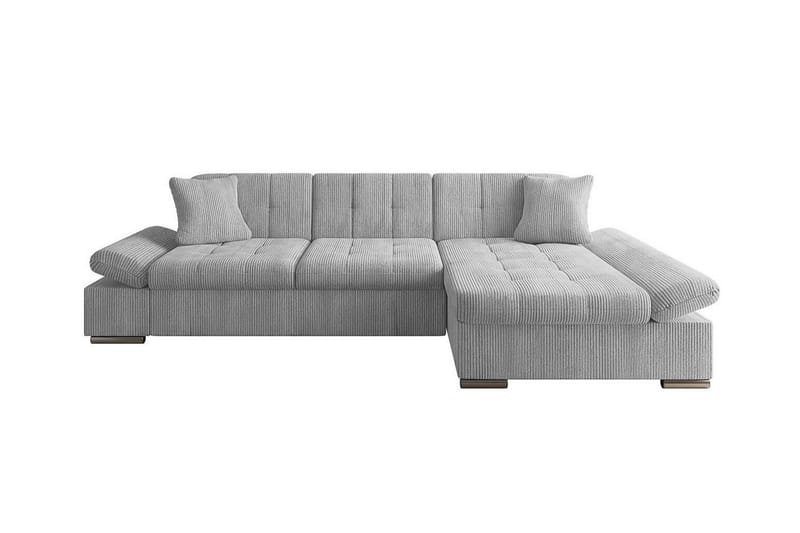 Lomux 3-sits Hörnbäddsoffa NO_BRAND Light grey/Dark grey - Møbler - Sofaer - Sovesofaer