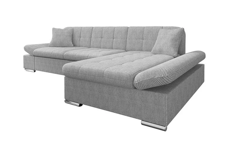 Lomux 3-sits Hörnbäddsoffa NO_BRAND Light grey/Dark grey, undefined