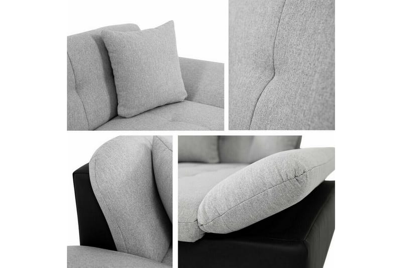 Lomux 3-personers Hjørnesovesofa - Mørkeblå - Møbler - Sofaer - Sovesofaer