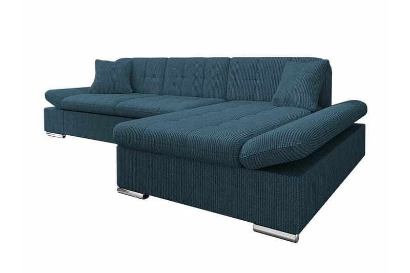 Lomux 3-personers Hjørnesovesofa - Mørkeblå - Møbler - Sofaer - Sovesofaer