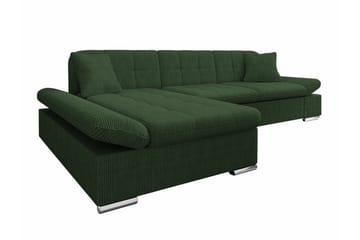 Lomux 3-personers Hjørnesovesofa - Mørkegrøn - Møbler - Sofaer - Sovesofaer