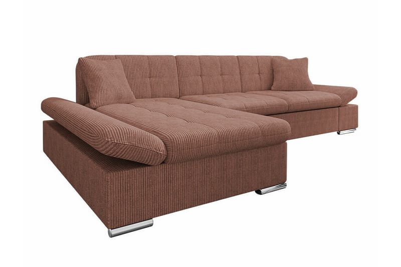 Lomux 3-personers Hjørnesovesofa - Brun - Møbler - Sofaer - Sovesofaer
