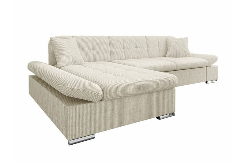 Lomux 3-personers Hjørnesovesofa - Beige - Sovesofaer - Hjørnesovesofa