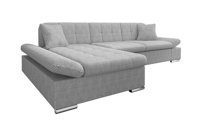 Lomux 3-personers Hjørnesovesofa - Lysegrå - Møbler - Sofaer - Sovesofaer