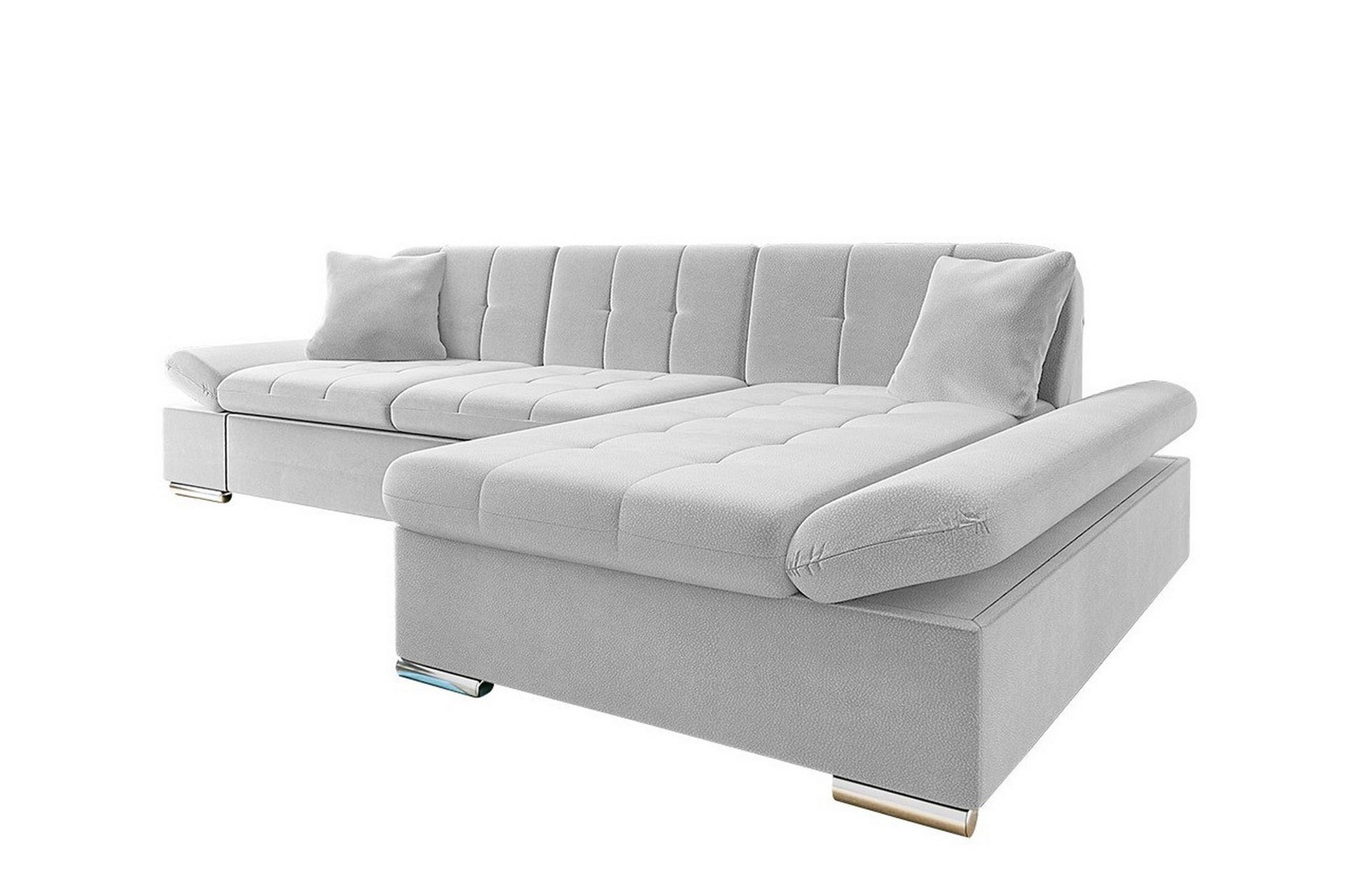 Lomux 3-personers Hjørnesovesofa - Lysegrå - Møbler - Sofaer - Sovesofaer