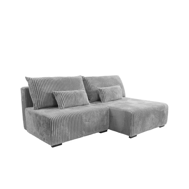 Lorynn 3-personers sovesofa med chaiselong - grå - Møbler - Sofaer - Sovesofaer