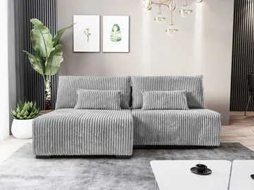 Lorynn 3-personers sovesofa med chaiselong - grå - Møbler - Sofaer - Sovesofaer