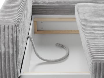 Lorynn 3-personers sovesofa med chaiselong - mørkegrøn - Møbler - Sofaer - Sovesofaer