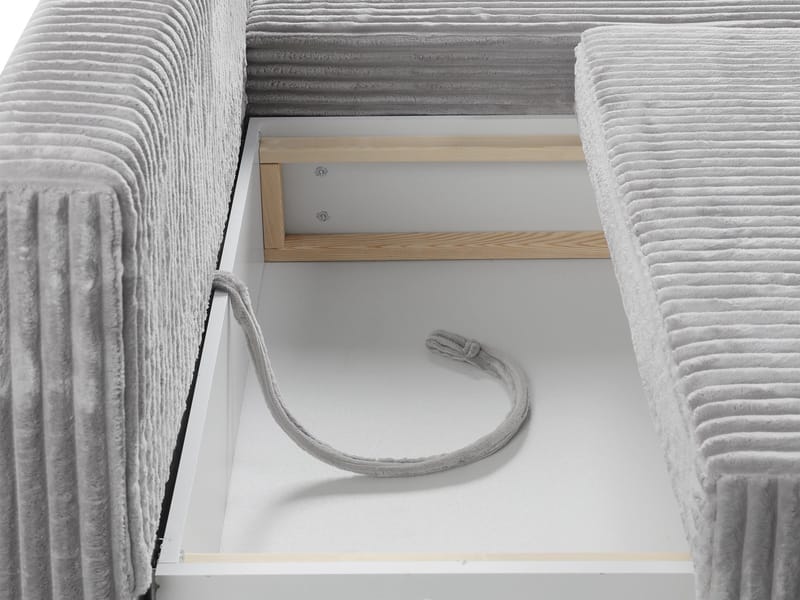 Lorynn 3-personers sovesofa med chaiselong - grå - Møbler - Sofaer - Sovesofaer