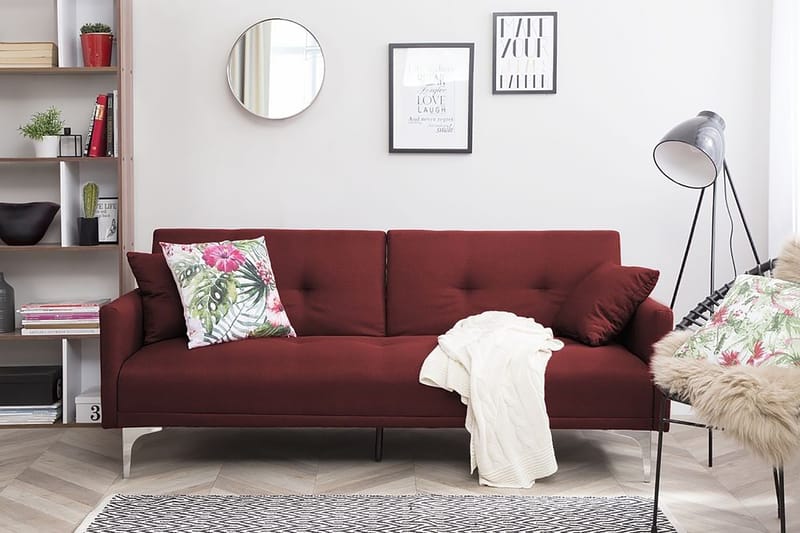 Lucan sovesofa 178 cm - Rød - Sovesofaer - 3 personers sovesofa