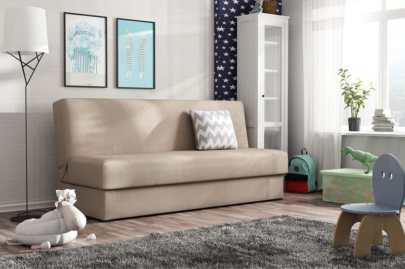 Lucille sovesofa - Beige - Sovesofaer - 3 personers sovesofa