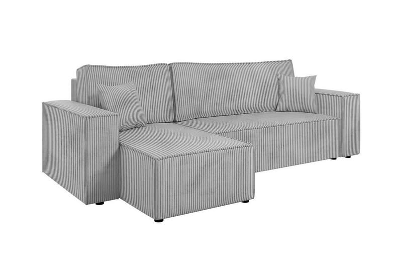 Magston 3-personers Hjørnesovesofa - Lysegrå - Møbler - Sofaer - Sovesofaer