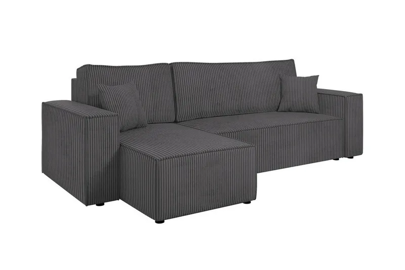 Magston 3-personers Hjørnesovesofa, Grå