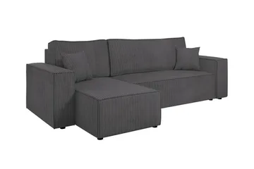 Magston 3-personers Hjørnesovesofa - Grå - Møbler - Sofaer - Sovesofaer