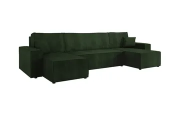 Magston 4-personers Hjørnesovesofa - Grøn - Møbler - Sofaer - Sovesofaer