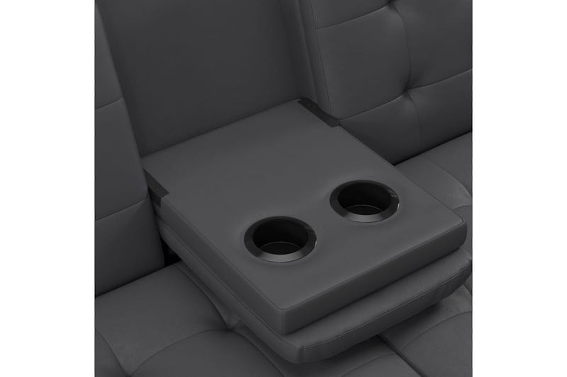 Sovesofa Maine Grå PU - Grå PU - Møbler - Sofaer - Sovesofaer