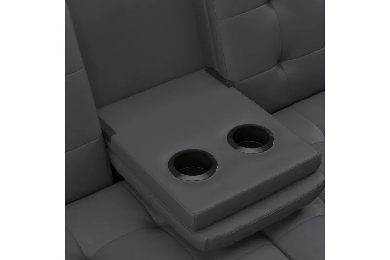 Sovesofa Maine Grå PU - Grå PU - Møbler - Sofaer - Sovesofaer